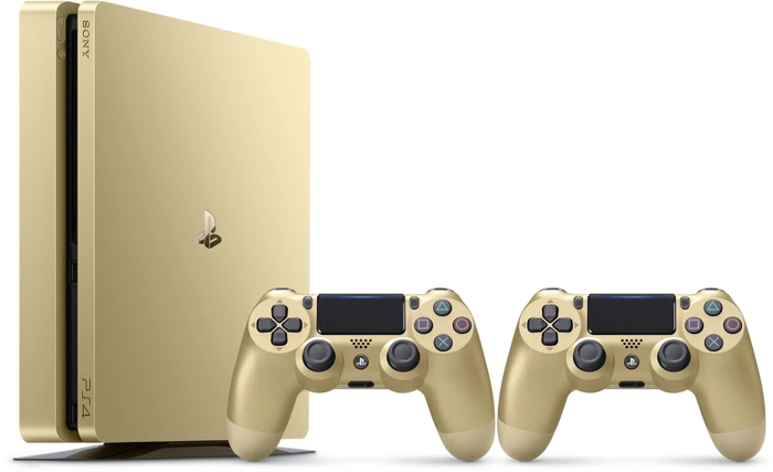 Sony PlayStation 4 Slim - 500GB inkl. 2 Controller gold