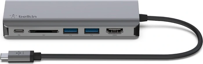 Belkin USB-C Multimedia Hub, USB-Hub, RJ-45, USB-C 3.0 [Stecker]