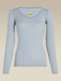 Icebreaker Siren Sweetheart Funktionsshirt langarm zinc blue (Damen)