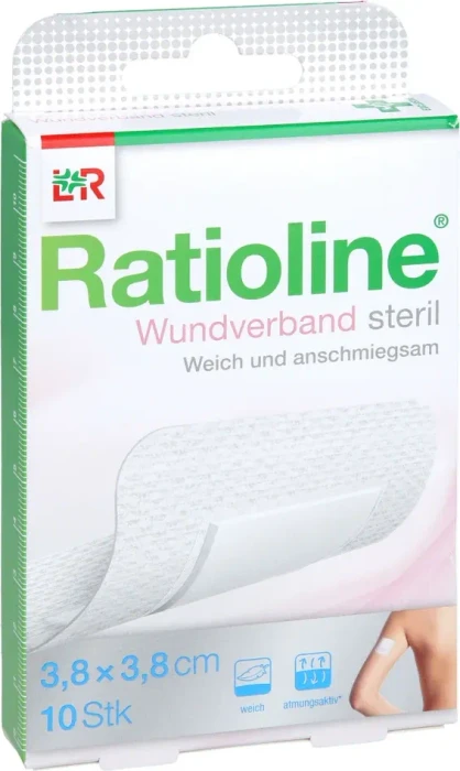 Lohmann & Rauscher Ratioline Wundverband steril, 3.8 x 3.8cm, 10 Stück