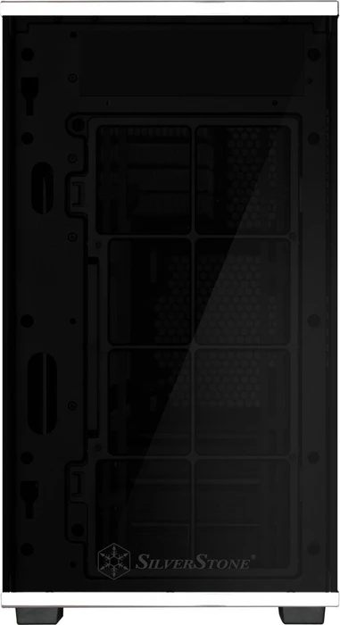 SilverStone Lucid LD01, schwarz/weiß, Glasfenster