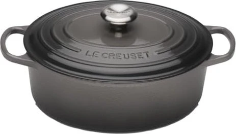 Le Creuset Signature Gusseisen Bräter oval 27cm flint