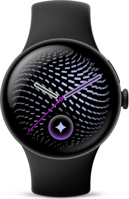 Google Pixel Watch 5 (Wi-Fi) 45mm matte black mit Sportarmband obsidian