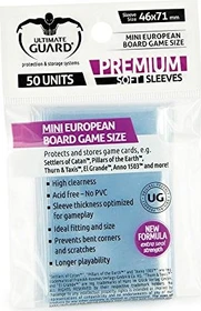 Ultimate Guard Board Game Sleeves 50 Mini European Board Game transparent