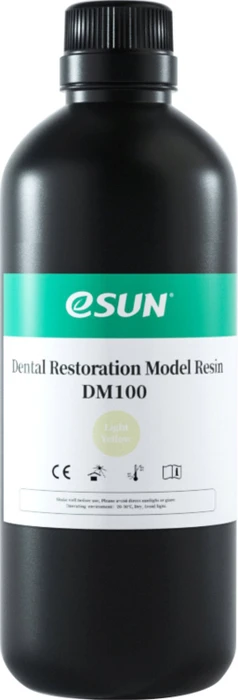 eSUN DM100 Dental Restoration Model Resin Light Yellow, 1.00kg