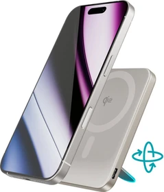 Epico Power Bank UltraPack Qi2 Stand 5000mAh grau