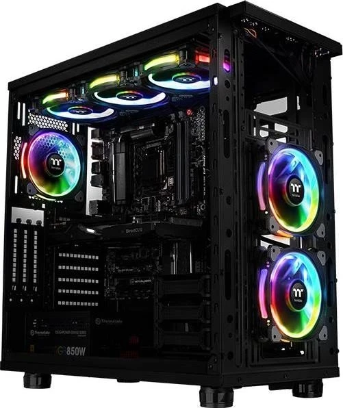 Thermaltake Riing Plus 12 RGB Radiator Fan Lumi Plus TT Premium Edition Combo Kit, LED-Steuerung, LED-Strips, 120mm, 3er-Pack