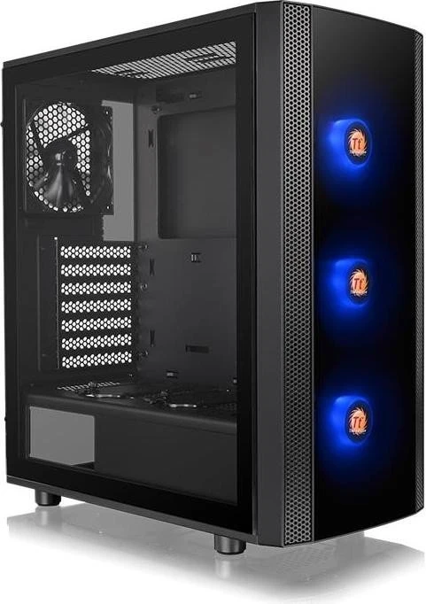 Thermaltake Versa J25 TG RGB, schwarz, Glasfenster