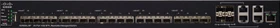 Cisco SX550X Rackmount 10G Managed Switch, 20x SFP+, 4x RJ-45/SFP+ (SX550X-24F-K9)