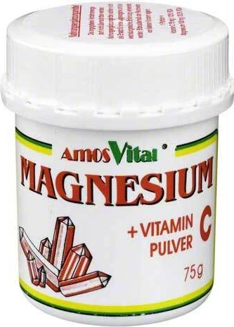 AmosVital Magnesium + Vitamin C Pulver, 75g