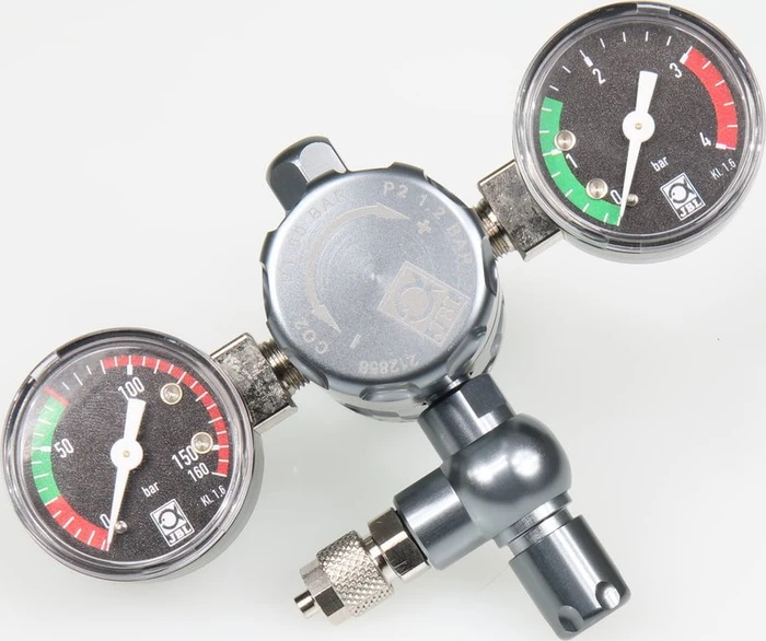 JBL PRO FLORA CO2 Regulator Advanced, Präzisions-Druckminderer für Einweg und Mehrweg CO2 Druckflaschen