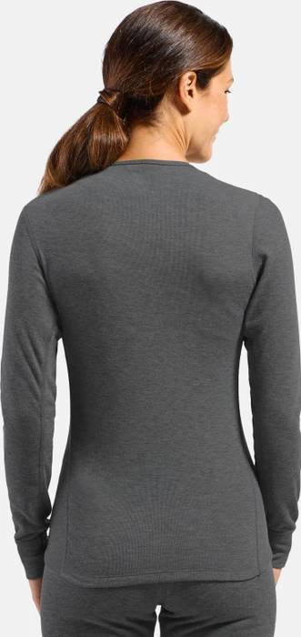 Odlo Active Warm Eco Funktionsshirt langarm steel grey melange (Damen)