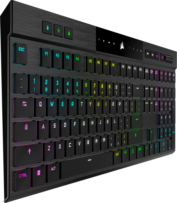 Corsair Gaming K100 AIR Wireless, MX RGB ULP Tactile, USB/Bluetooth, US