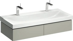 Geberit Xeno² Unterschrank für Waschtisch 117.4x22x46.2cm, 2 Schubladen, greige