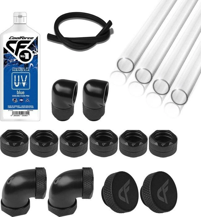 Nanoxia PETG Starter Pack S 16/13mm UV Blue
