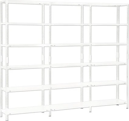 Schulte Lagertechnik PowerMAX Schwerlastregal 360x230x35cm weiß