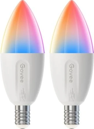 Govee H600C RGBWW Smart LED Kerze E14 5W, 2 Stück