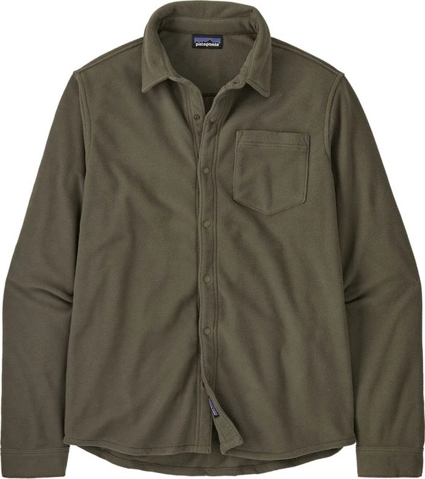 Patagonia Micro D Fleece Hemd langarm basin green (Herren)