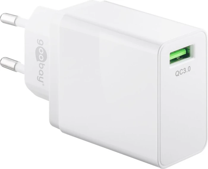 Wentronic Goobay USB-Schnellladegerät QC 3.0 18W weiß