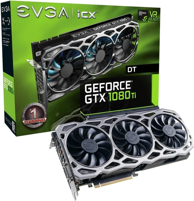 EVGA GeForce GTX 1080 Ti FTW3 DT Gaming, 11GB GDDR5X, DVI, HDMI, 3x DP