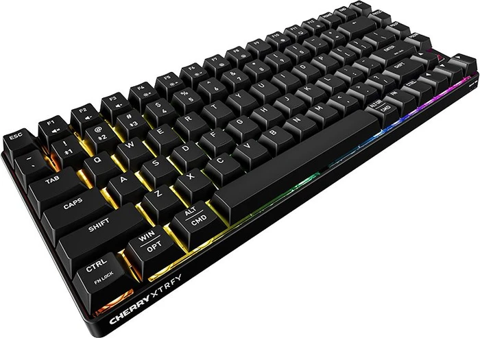Cherry Xtrfy K33 Compact Wireless, schwarz, LEDs RGB, USB/Bluetooth, US