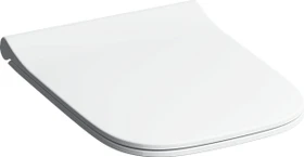 Geberit Smyle Square WC-Sitz schmales Design, Sandwichform, Quick-Release, Absenkautomatik, weiß/glänzend