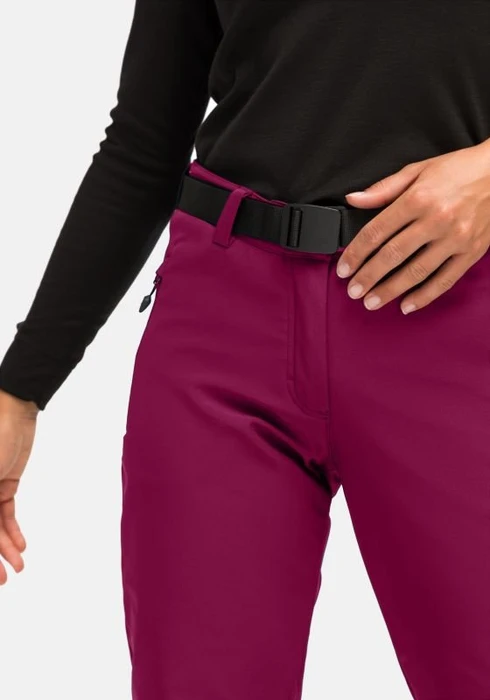 Maier Sports Tech Hose lang cherry wine (Damen)