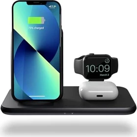 Zens 4 in 1 Stand+Watch Wireless Charger Aluminium schwarz