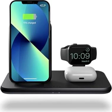 Zens 4 in 1 Stand+Watch Wireless Charger Aluminium schwarz