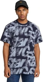 G-Star Sprayed Letters Loose T-Shirt kurzarm osaka blue/sprayed letters (Herren)