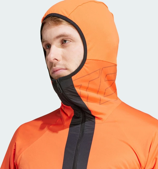 adidas Techrock Ultralight 1/2-Zip Hooded Anorak semi impact orange (Herren)