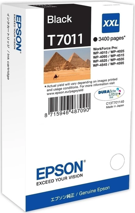 Epson Tinte T7011 schwarz extra hohe Kapazität