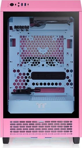 Thermaltake The Tower 200 Bubble Pink, rosa, Glasfenster, Mini-ITX