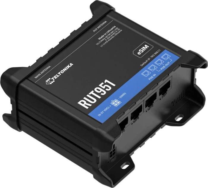 Teltonika RUT951 PoE+, Industrial, ohne Netzteil, LTE