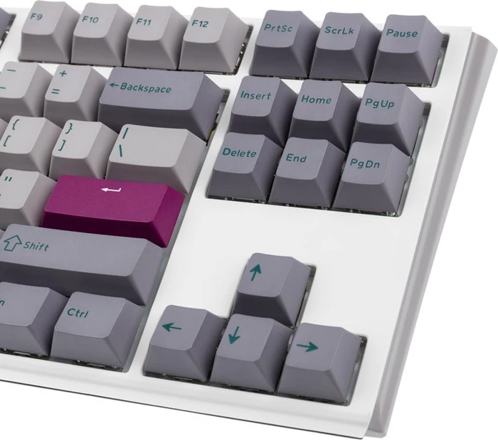 Ducky One 3, Mist Grey, TKL, PBT, LEDs RGB, MX RGB ERGO CLEAR, USB, US