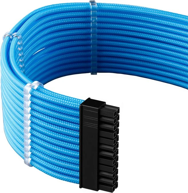 CableMod C-Series Pro ModMesh 12VHPWR Cable Kit for Corsair RM (Black Label), hellblau