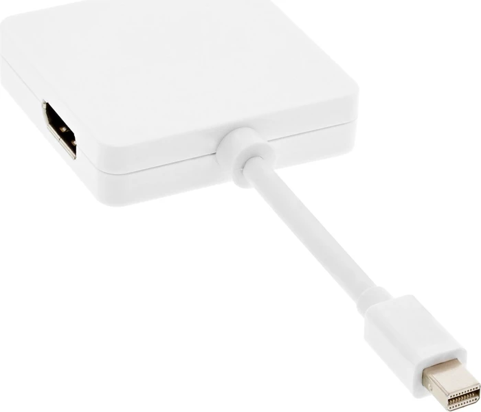 InLine Mini Displayport [Stecker] auf HDMI/DVI [Buchse] Adapter weiß