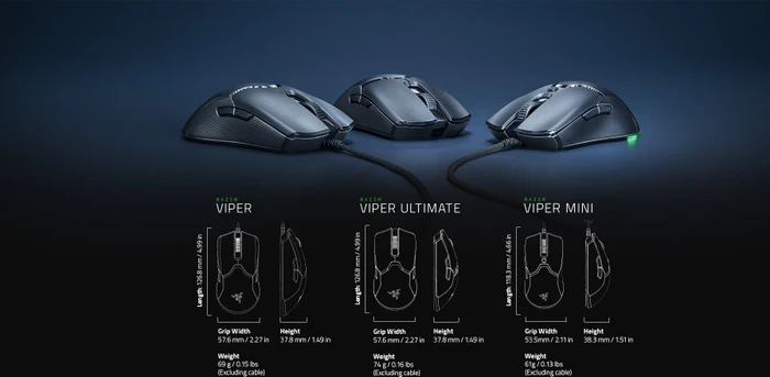 Razer Viper Mini, USB