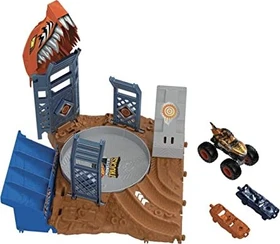 Mattel Hot Wheels Monster Trucks Arena Smashers - Tiger Shark's Spin Out Challenge