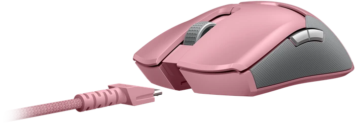 Razer Viper Ultimate mit Ladestation, Quartz pink, USB