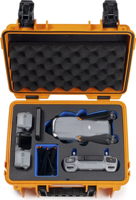 B&W International Drone Case Typ 3000 PP.117 für DJI Air 3 orange