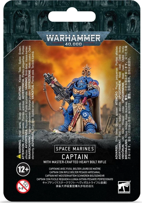 Games Workshop Warhammer 40.000 - Space Marines - Captain mit Meisterhaftem Schwerem Boltgewehr