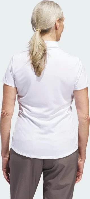 adidas Solid Performance Short Sleeve Poloshirt kurzarm weiß (Damen) (IP8671) – Bild 2 von 4