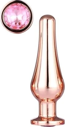 Dream Toys Gleaming Love Pleasure Plug medium rose gold