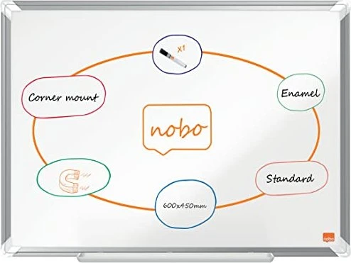 Nobo Whiteboard Premium Plus, weiß, 45x60cm