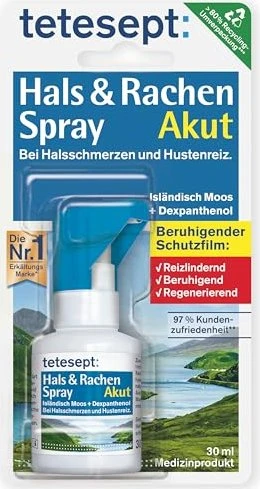 Tetesept Hals & Rachen Akut Spray, 30ml