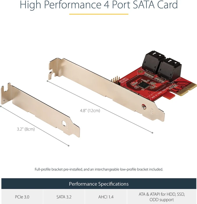 StarTech 4x SATA, PCIe 3.0 x2