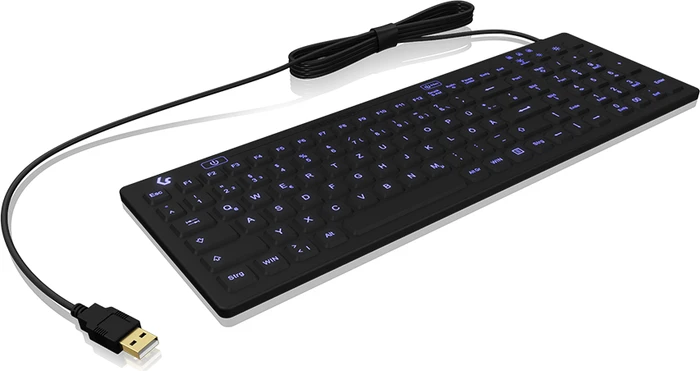 KeySonic KSK-6031 INEL-B, schwarz, USB, DE