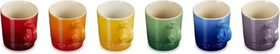 Le Creuset Espressotassen regenbogen, 6 Stück