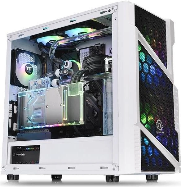 Thermaltake Commander C31 ARGB Snow Edition, Glasfenster